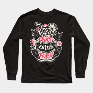 Estus Cocktail with Curse Souls in Dark Flask Long Sleeve T-Shirt